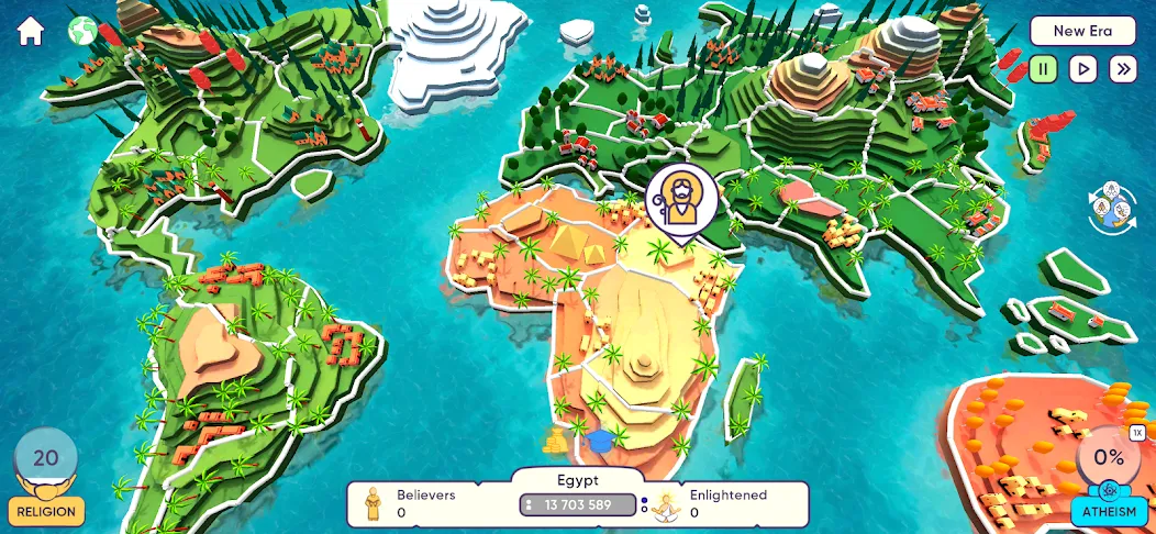 Religion Inc. God Simulator (Релиджн Инк) [МОД Много денег] Screenshot 1