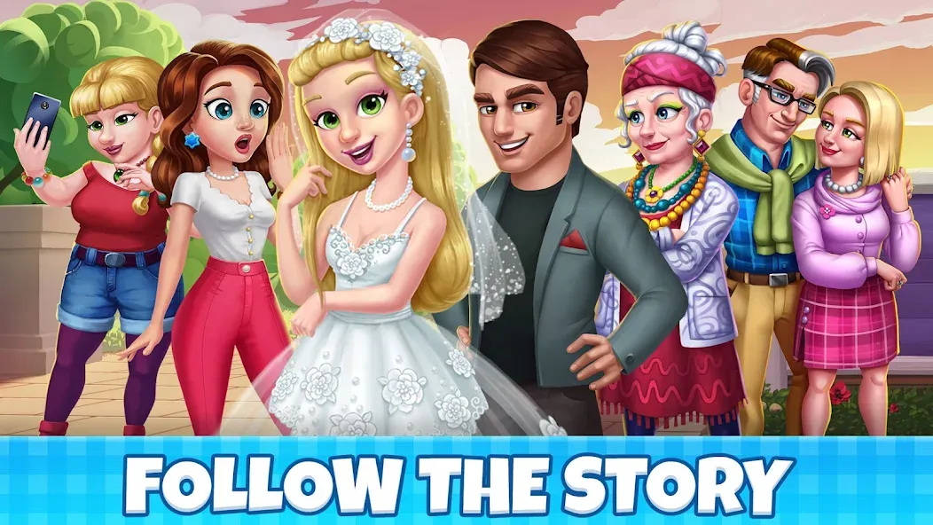 Manor Cafe - Match 3 Puzzle (Манор Кафе) [МОД Unlimited Money] Screenshot 4