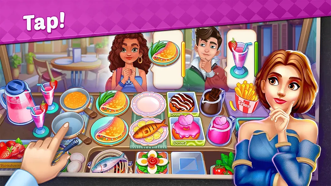 My Cafe Shop : Cooking Games (Мой Кафе Шоп) [МОД Много денег] Screenshot 1
