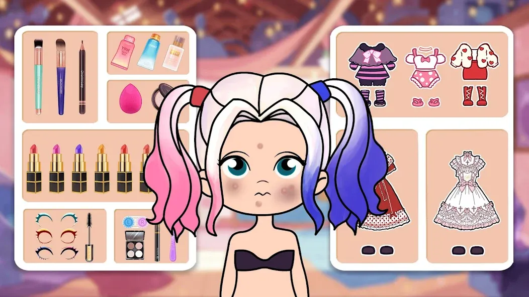 Doll Dress Up - Makeup Games [МОД Unlocked] Screenshot 2