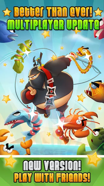 Ninja Fishing (Ниндзя Фишинг) [МОД Много монет] Screenshot 1