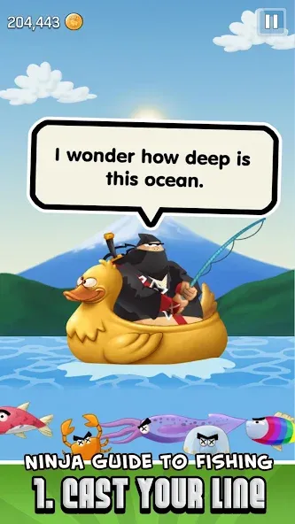 Ninja Fishing (Ниндзя Фишинг) [МОД Много монет] Screenshot 5