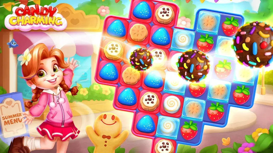 Candy Charming - Match 3 Games (энди Чарминг) [МОД Unlocked] Screenshot 5