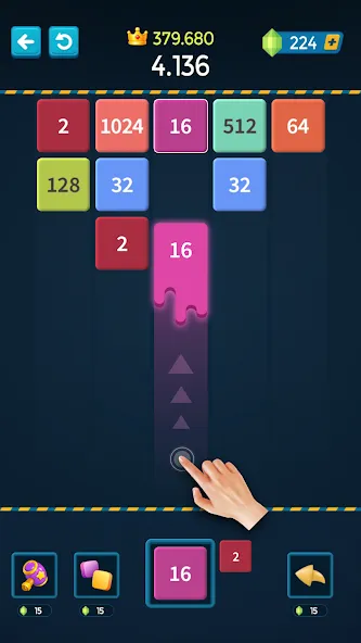 1M - Merge Number Block Puzzle [МОД Menu] Screenshot 1