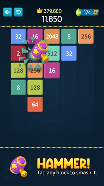 1M - Merge Number Block Puzzle [МОД Menu] Screenshot 3