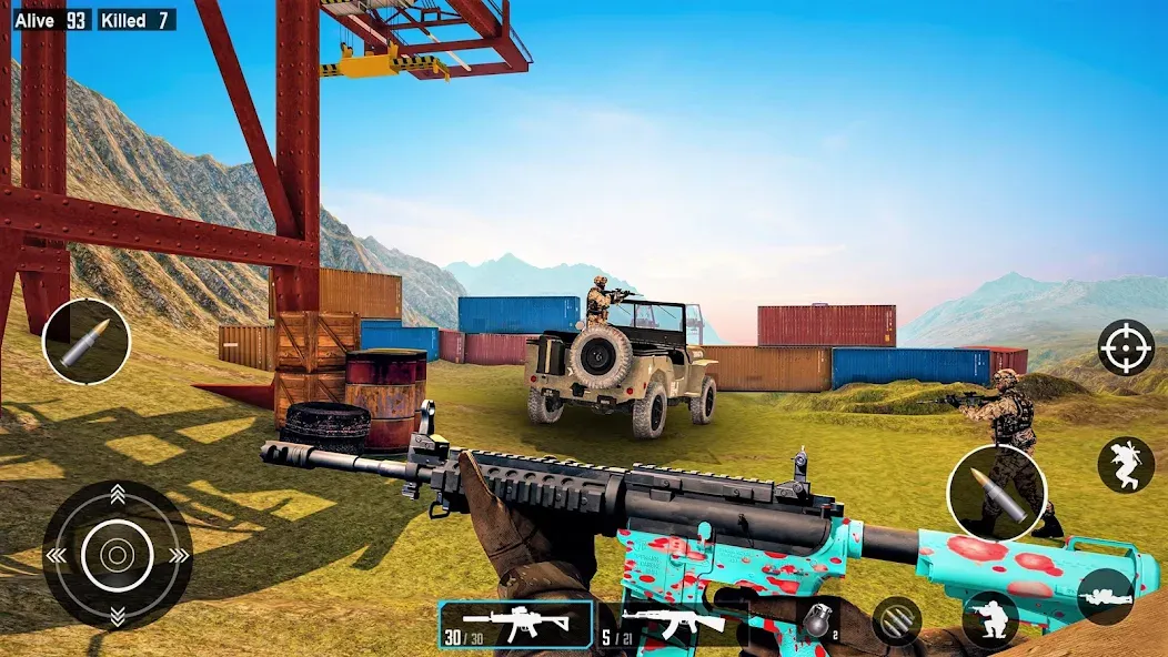 Commando Gun Shooting Games [МОД Unlimited Money] Screenshot 2