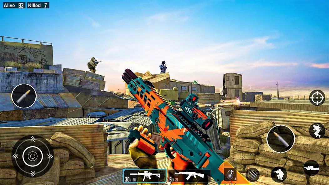 Commando Gun Shooting Games [МОД Unlimited Money] Screenshot 4