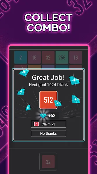 Join Blocks 2048 Number Puzzle (Джоин Блокс) [МОД Unlimited Money] Screenshot 4