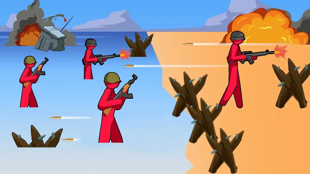 Stickman History Battle (Стикмен История Битва) [МОД Много денег] Screenshot 5
