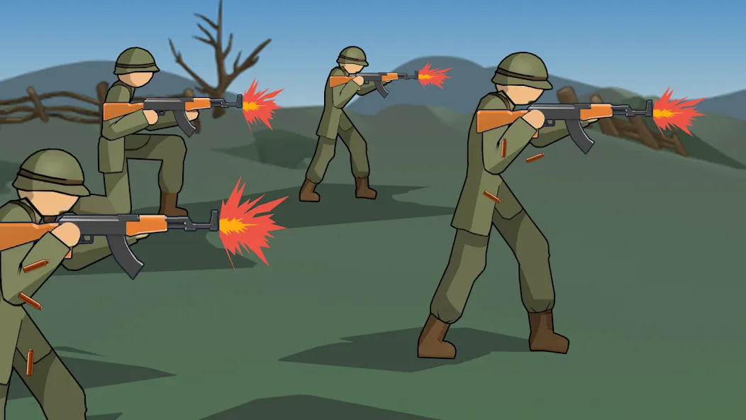Stickman WW2 (Стикмэн Вторая Мировая война) [МОД Меню] Screenshot 3