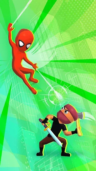 Web Master: Stickman Superhero (Вебмастер) [МОД Бесконечные монеты] Screenshot 2
