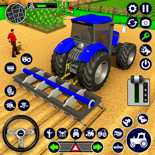 Real Tractor Driving Simulator (Реальный симулятор вождения трактора) [МОД Unlocked] Screenshot 1