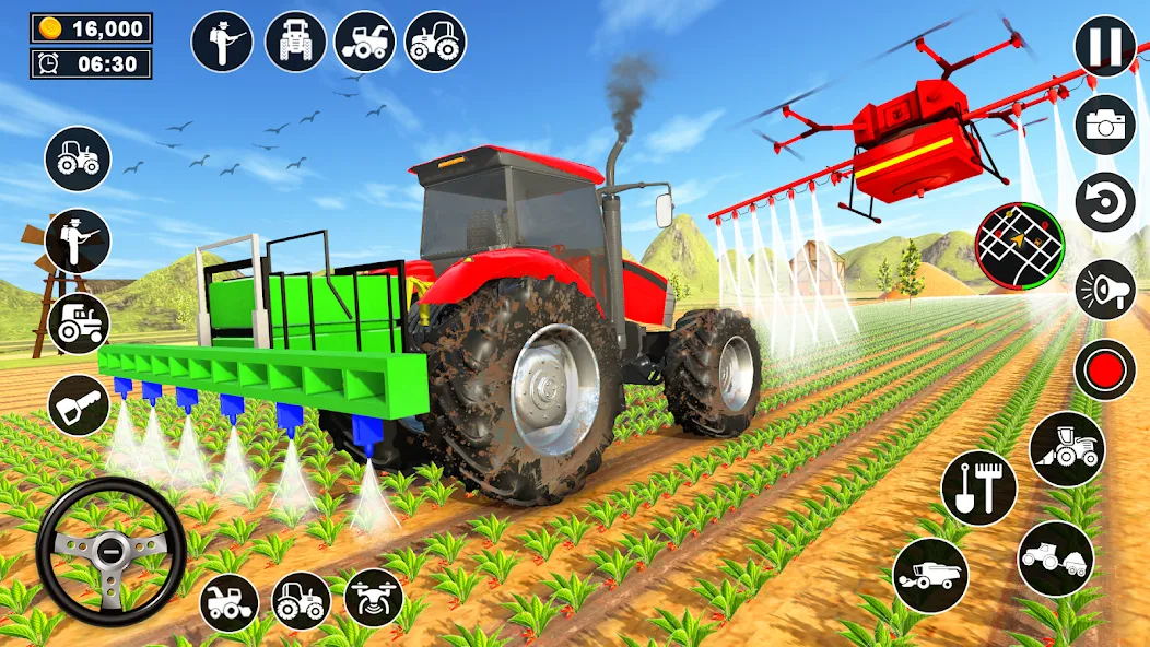 Real Tractor Driving Simulator (Реальный симулятор вождения трактора) [МОД Unlocked] Screenshot 4
