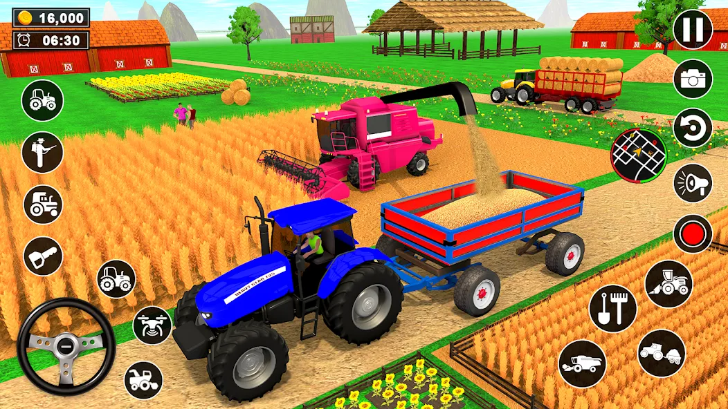 Real Tractor Driving Simulator (Реальный симулятор вождения трактора) [МОД Unlocked] Screenshot 5