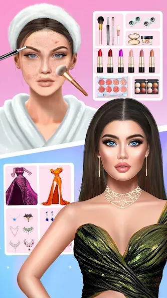 DIY Makeup: Beauty Makeup Game [МОД Бесконечные монеты] Screenshot 1