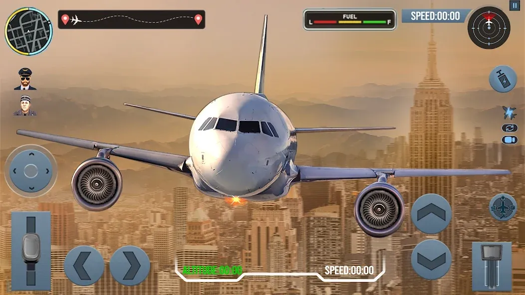 Airplane Simulator Plane Games [МОД Menu] Screenshot 1
