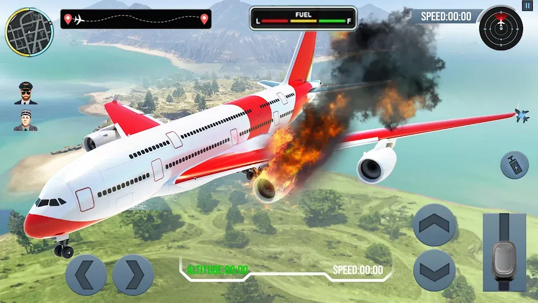 Airplane Simulator Plane Games [МОД Menu] Screenshot 4