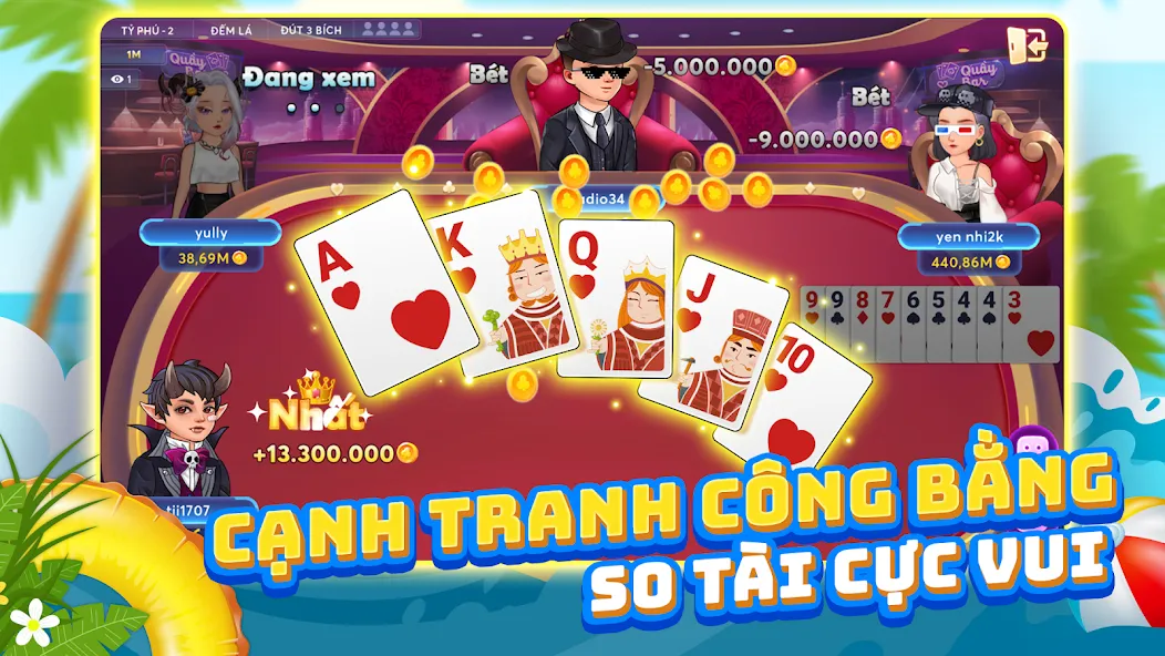 Tiến lên chặt heo Cybernetic [МОД Много монет] Screenshot 1