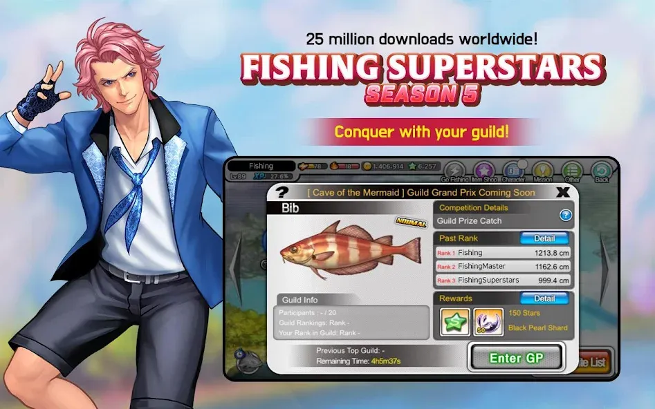 Fishing Superstars (Фишинг Суперзвезды) [МОД Много денег] Screenshot 2
