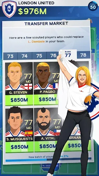 Idle Eleven - Soccer tycoon (Айдл Илевен) [МОД Бесконечные монеты] Screenshot 4