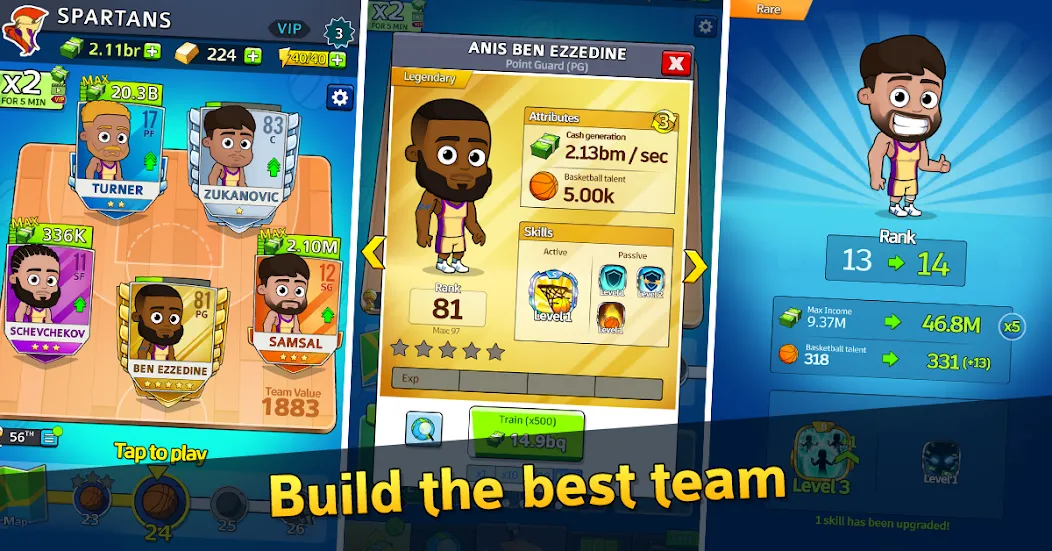 Idle Five Basketball tycoon (Айдл Файв Баскетбольный тайкун) [МОД Unlimited Money] Screenshot 2