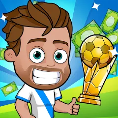 Скачать взломанную Idle Soccer Story - Tycoon RPG (Айдл Соккер Стори)  [МОД Меню]