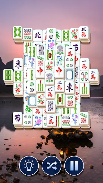 Mahjong Club - Solitaire Game [МОД Много монет] Screenshot 2