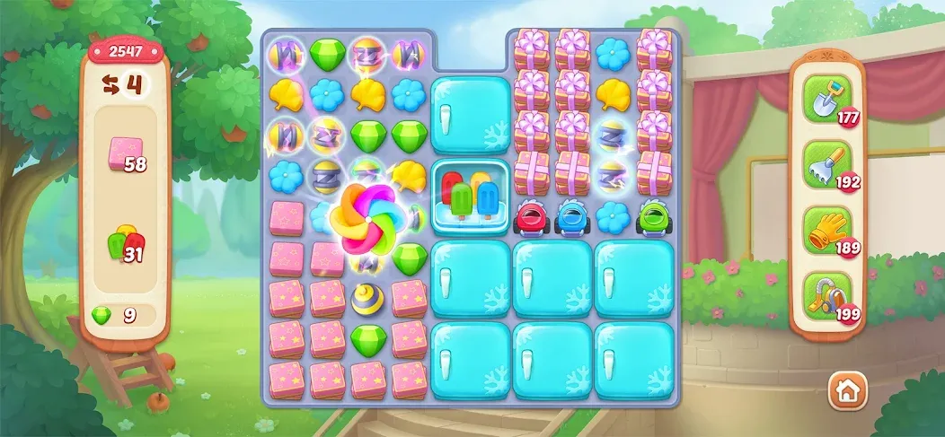 Garden Affairs: Design & Match (Гарден Эфферс) [МОД Бесконечные монеты] Screenshot 4