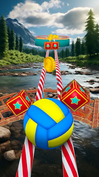 Fast Ball Jump - Going Ball 3d (Скай Болл Джамп) [МОД Много монет] Screenshot 2