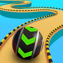 Взломанная Fast Ball Jump - Going Ball 3d (Скай Болл Джамп)  [МОД Много монет]