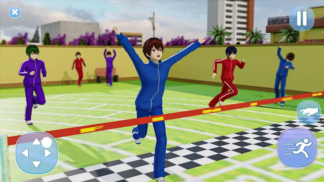 Anime Boy High School Life 3d [МОД Меню] Screenshot 3