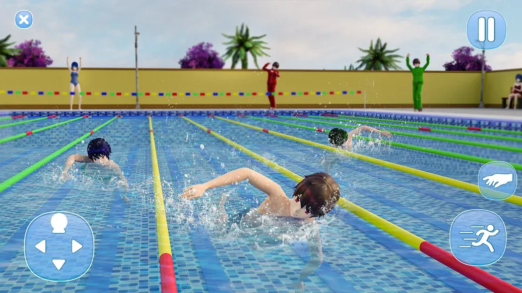 Anime Boy High School Life 3d [МОД Меню] Screenshot 4