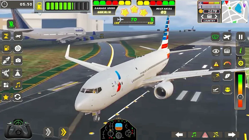 Real Flight Sim Airplane Games (Реал Флайт Сим Авиасимуляторы игры на самолеты) [МОД Бесконечные деньги] Screenshot 1