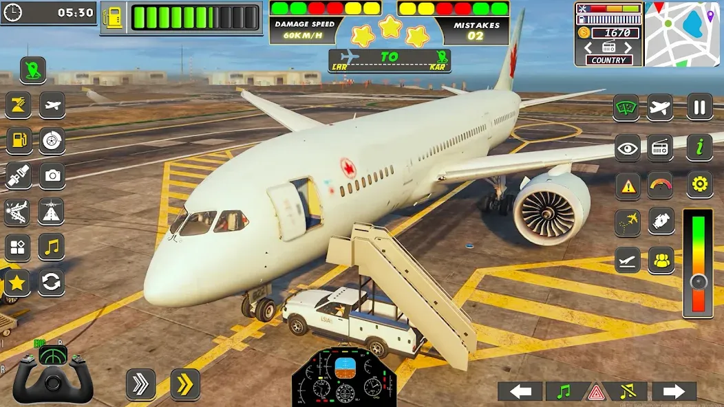 Real Flight Sim Airplane Games (Реал Флайт Сим Авиасимуляторы игры на самолеты) [МОД Бесконечные деньги] Screenshot 3