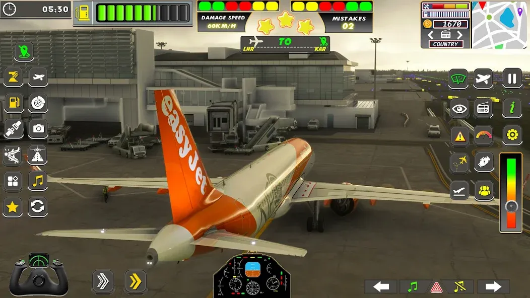 Real Flight Sim Airplane Games (Реал Флайт Сим Авиасимуляторы игры на самолеты) [МОД Бесконечные деньги] Screenshot 4