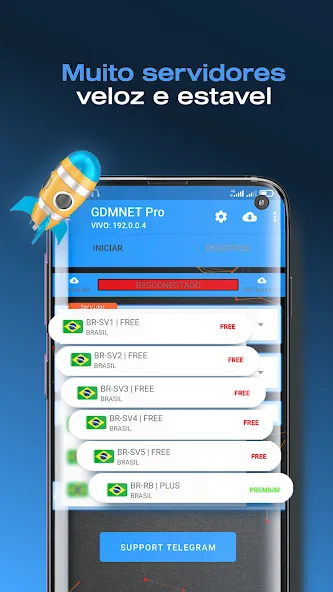 GDMNET Pro - Client VPN - SSH (ГДМНЕТ Про) [МОД Бесконечные монеты] Screenshot 2