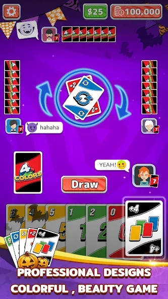 4 Colors Card Game (Цвета Карточная Игра) [МОД Много денег] Screenshot 2