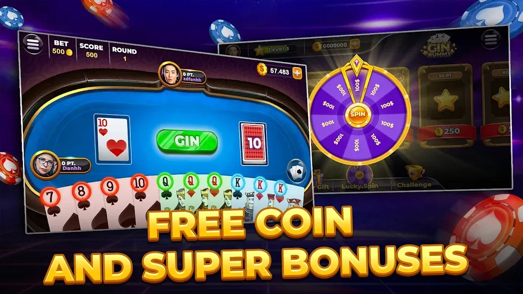 Gin Rummy - Card Game (Джин Рами) [МОД Меню] Screenshot 1