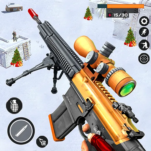 Banduk Game - Sniper Gun Games (Снайперская Война 3D) [МОД Бесконечные деньги] Screenshot 1