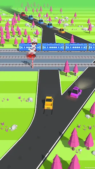 Traffic Run!: Driving Game [МОД Бесконечные монеты] Screenshot 1
