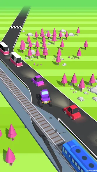 Traffic Run!: Driving Game [МОД Бесконечные монеты] Screenshot 2