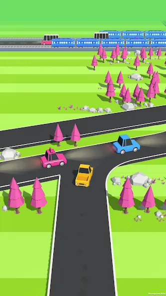 Traffic Run!: Driving Game [МОД Бесконечные монеты] Screenshot 5
