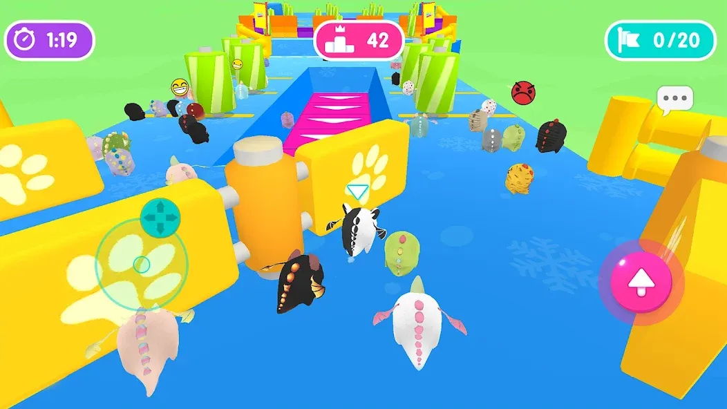 Fall.io - Race of Dino [МОД Menu] Screenshot 5