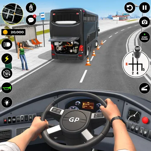 Bus Simulator : 3D Bus Games (Бас Драйвинг Симулятор ПВП Игра) [МОД Menu] Screenshot 1