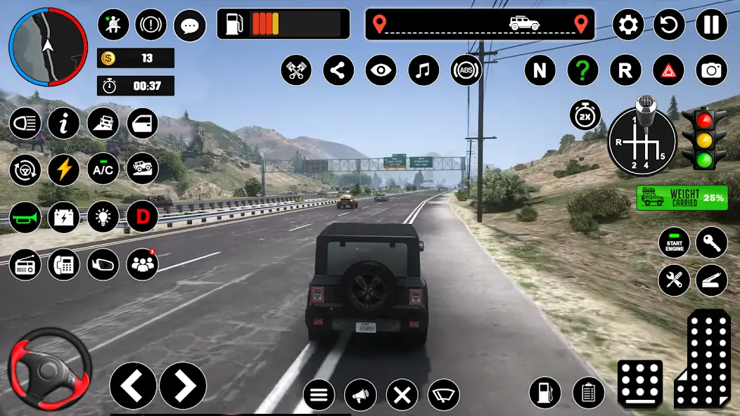 Offroad Jeep Driving & Parking [МОД Menu] Screenshot 1