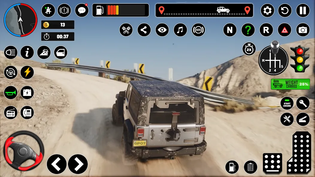 Offroad Jeep Driving & Parking [МОД Menu] Screenshot 2