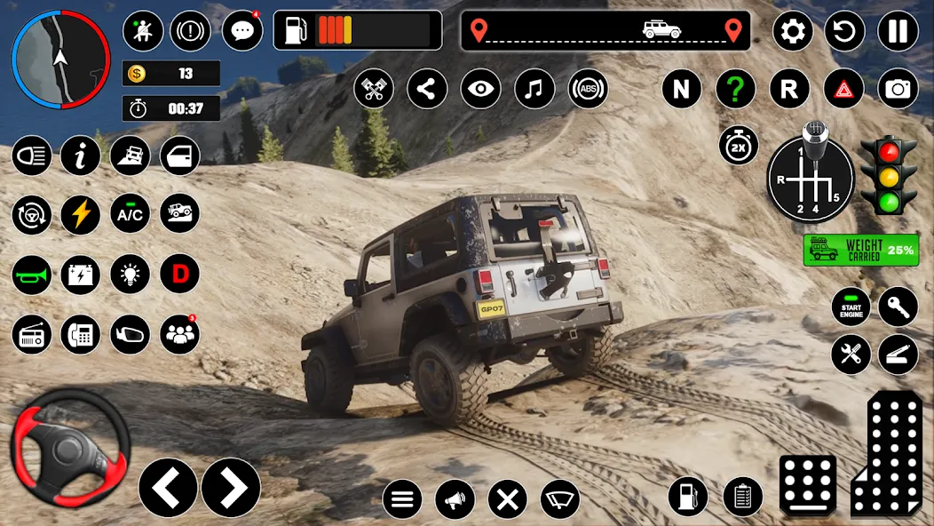 Offroad Jeep Driving & Parking [МОД Menu] Screenshot 4