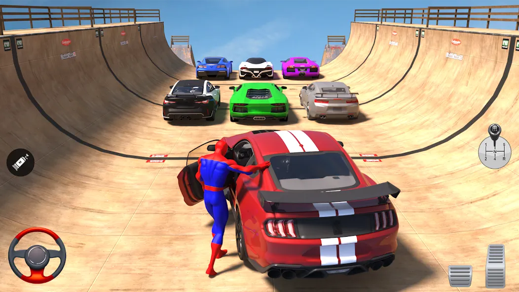 Superhero Car: Mega Ramp Games (Рамп Кар Гейм) [МОД Unlocked] Screenshot 3
