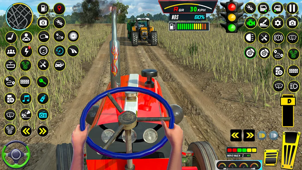 Farming Tractor Game Simulator (Фарминг Трактор Игра Симулятор) [МОД Много денег] Screenshot 1