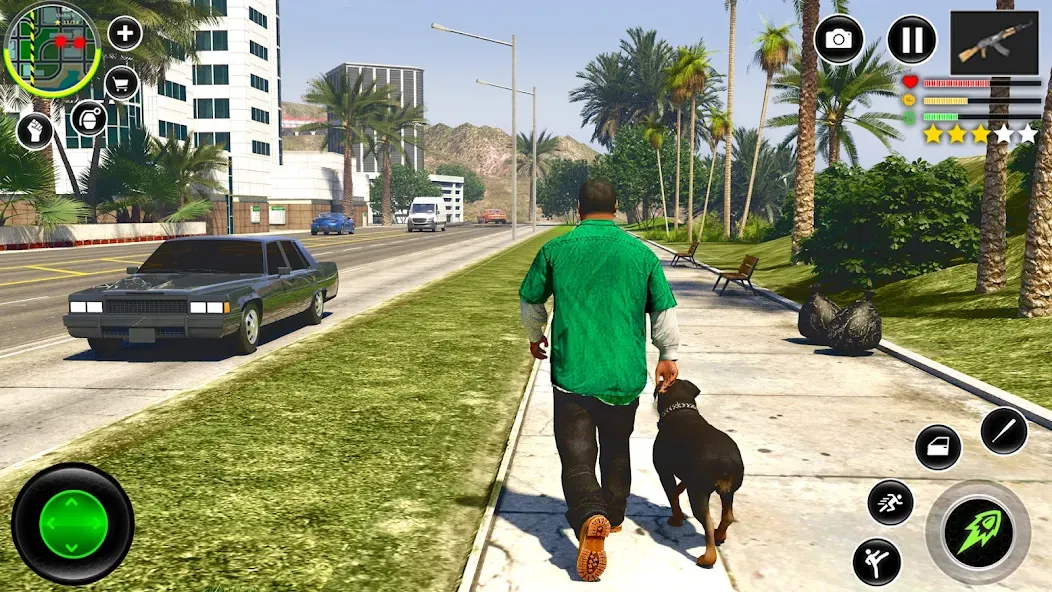 Grand City Thug Crime Games [МОД Бесконечные монеты] Screenshot 1